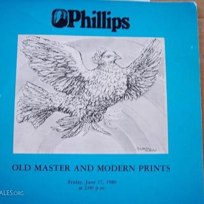ORIGINAL CATALOG. ---  THIS LITHO WAS IN SOLD JUNE 27 1980 AT PHILLIPS AUCTION OLD MASTERS AND MODERN PRINTS SALE # 309 LOT #173. ---  