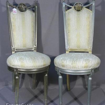 Pair Carved Chairs