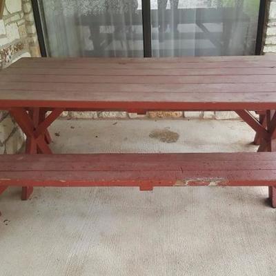 Picnic table and bench from Vermont 