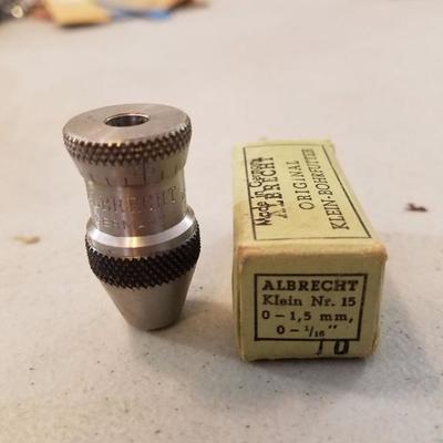 Albrecht drill chuck w/shaft 0-1.5mm
N.I.B.