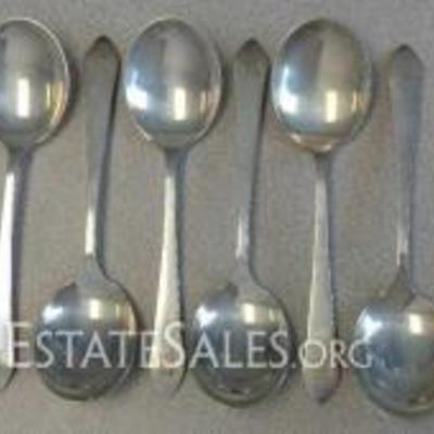 STERLING SOUP SPOONS, 180 gr.