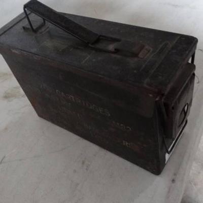 Metal military ammo box