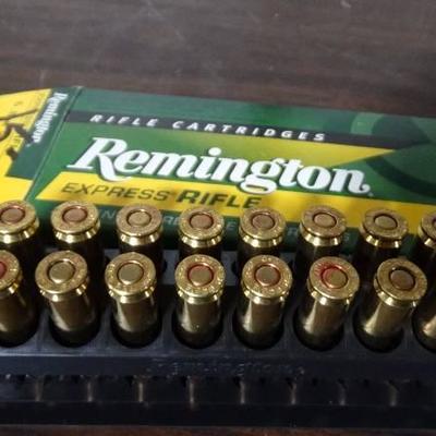 Box of Remington 6.8 mm Remington SPC