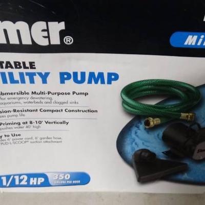 Simer portable utility pump- New in box