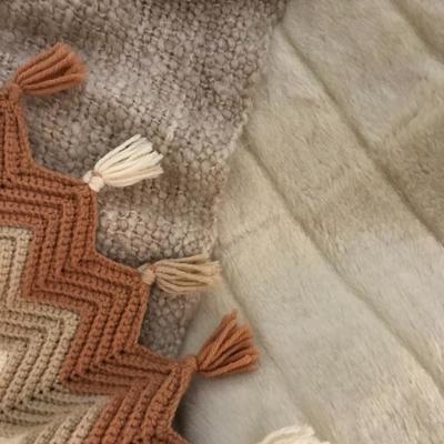 Luxurious Cool Weather Throws
â€˜Bargelloâ€™ Crochet  33.â€”.
Faux Mink  24.â€”
Kennebunk Weavers  45.â€”