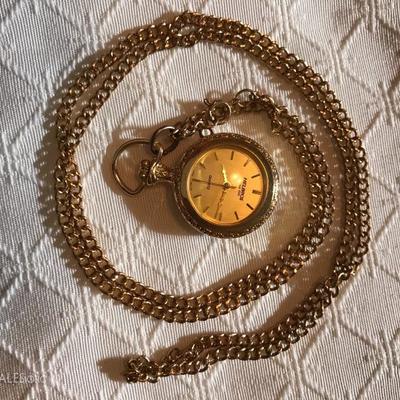 Helbros Pendant Watch with Jade   39.â€”