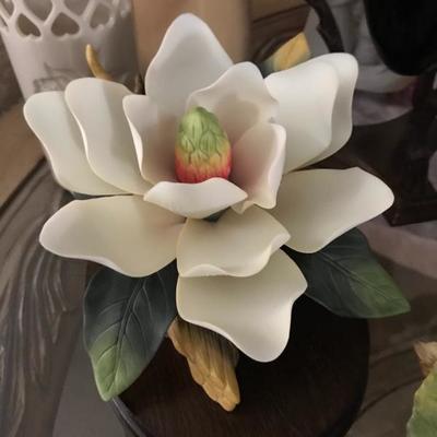 Sadek Porcelain Magnolia Blossom (6 1/2â€ x 5 1/2â€ x 4 1/2â€)  16.â€”