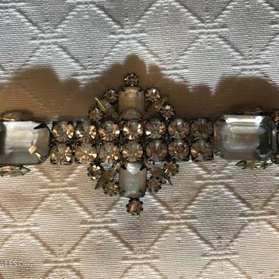 Art Deco Rhinestone Antique Brooch  24.â€”