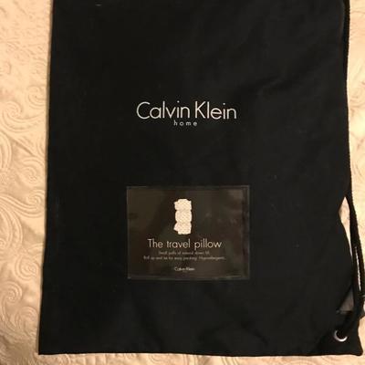 Calvin Klein Travel Pillow (13â€ x 9â€) With Original Carrying Cover   12.â€” (two available)