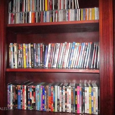 TONS OF DVD'S/CD'S/BOOKS