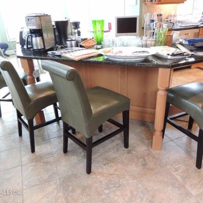 Frontgate leather counter stools