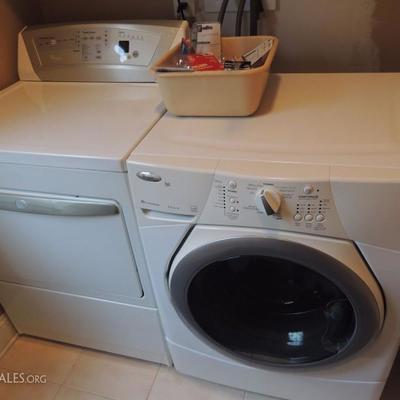 Whirlpool front load washer and gas dryer
