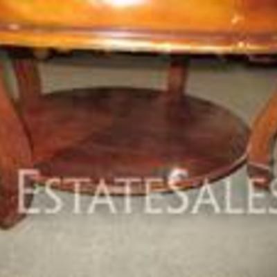 Round Coffee Table Beveled Glass