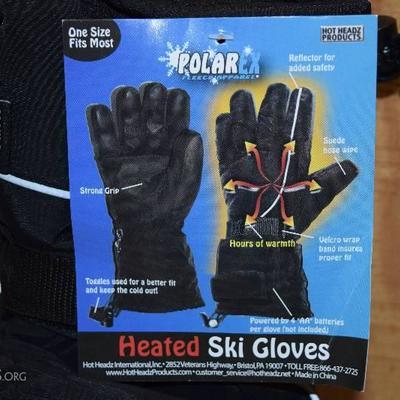 Polar Ex Battery Operated Heated Ski Gloves