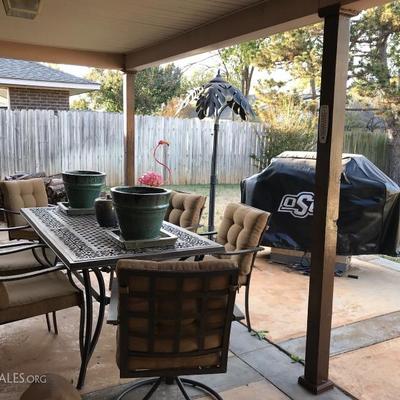 Patio Set with rocker Captain chairs

