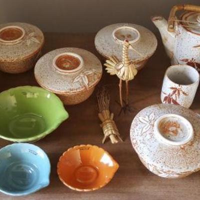 HPT020 Ceramic Soup Bowls, Teacups, Measuring Bowls Set
