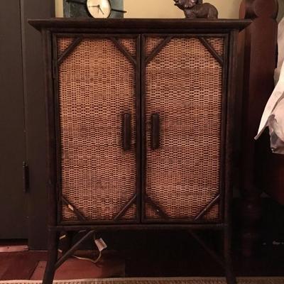 Rattan Front Bed Side Cabinet 
