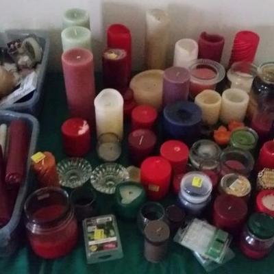 Box lot of candles

