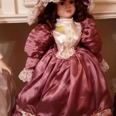 Victorian style porcelain doll
