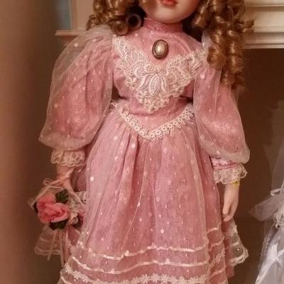 Victorian style porcelain doll

