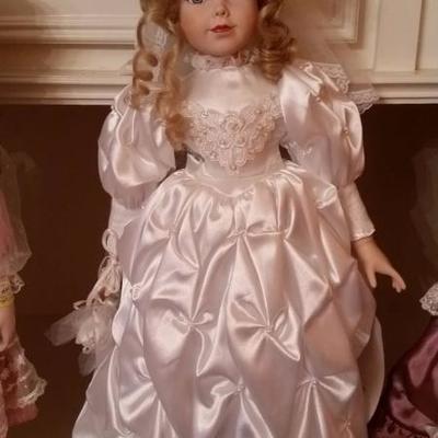 Bride porcelain doll
