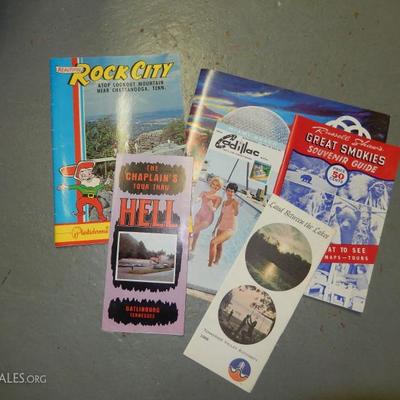 vintage travel guides and maps