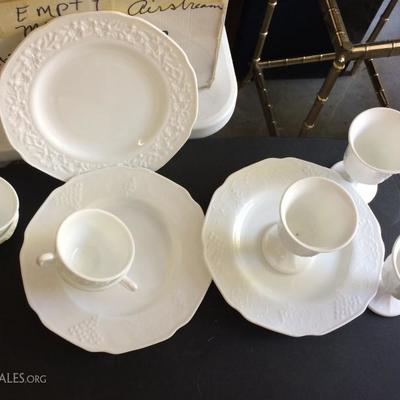 Foistoria milk glass dishes. 