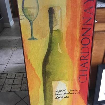 Large Sign Chardonnay by Empire Art Products