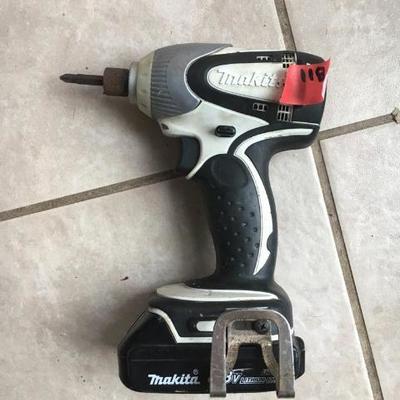 Makita Cord Less Drill with battery