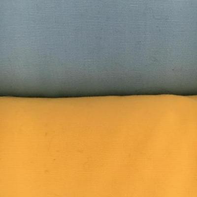  2 Fabrics, Blue and Yellow cotton mix.