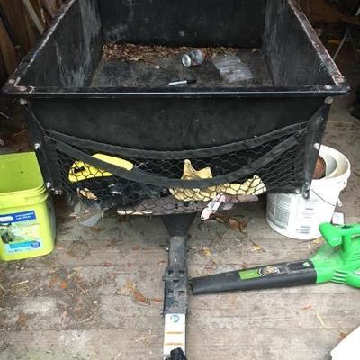 Craftsman Steel Dump Cart for a riding lawn mower