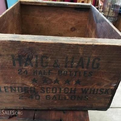 Haig & Haig Scotch Whisky Wood Crate