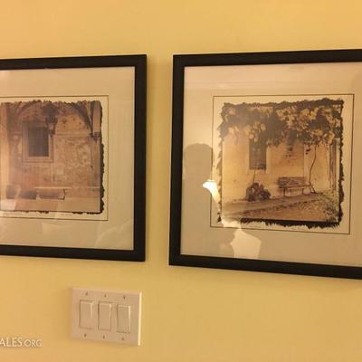 Framed and Matted Photography Art of Italy and Greece. Family Heritage Estate Sales, LLC. New Jersey Estate Sales/ Pennsylvania Estate...