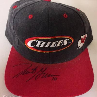 Signed Trent Green Kansas City Chiefs Hat