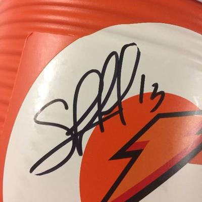 Salvador Perez Signed Gatorade Water Cooler With J ...