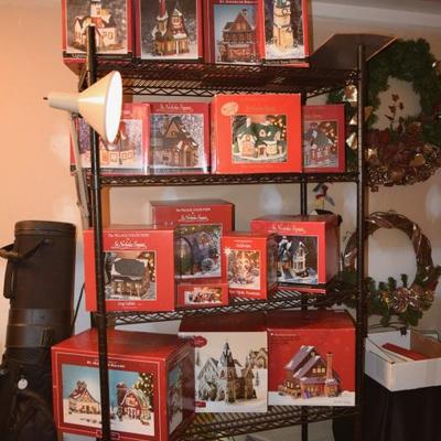 St. Nicholas Square collectibles with boxes 