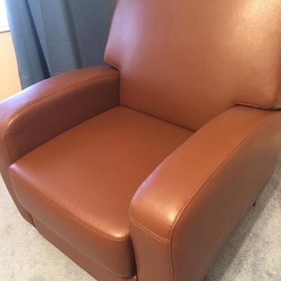 Brown leather recliner reduced to $150