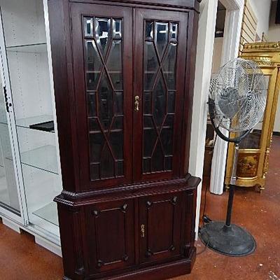 Mahogany corner cabinet