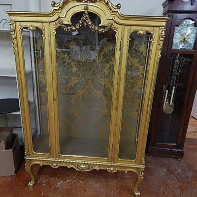 French Gilt China Cabinet