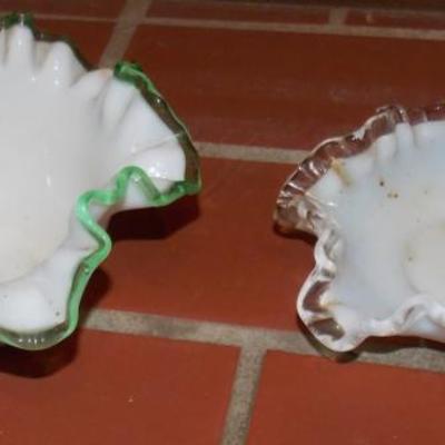 Emerald crest and silver crest bowls