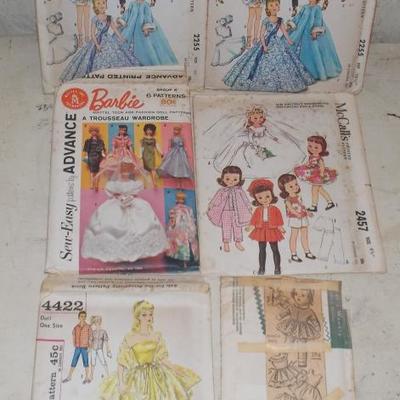 Barbie/Doll vintage patterns