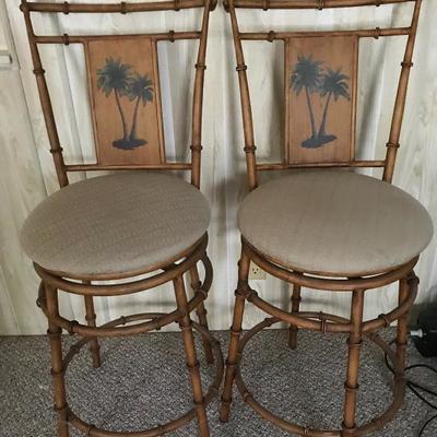 Palm tree bar stools, 24