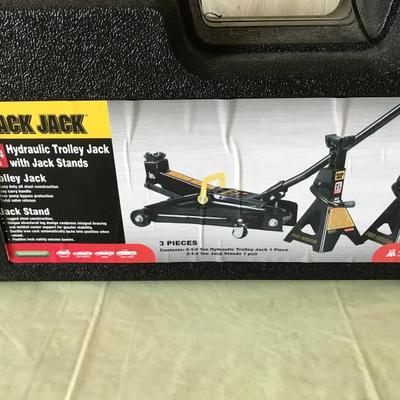 Hydraulic Trolley Jack with Stands, Brand New!  