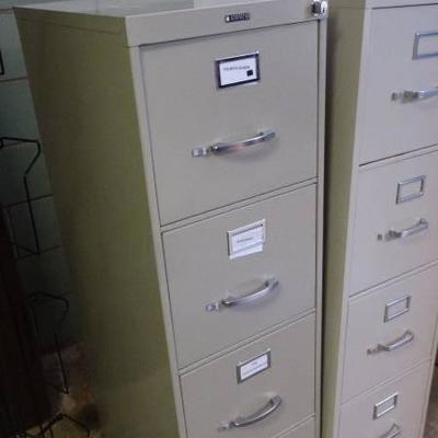 2 4-Drawer file cabinet.