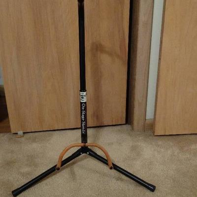 On-stage guitar stand