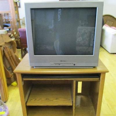 Old School Working TV with Stand