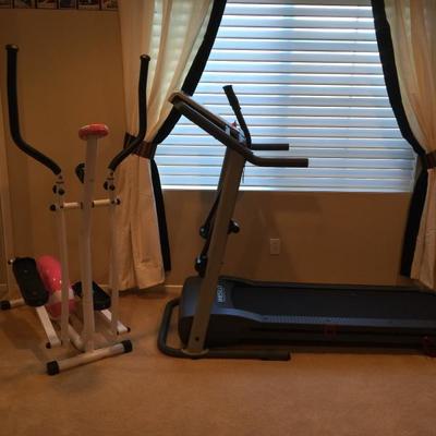 Upstairs bedroom workout equipment 