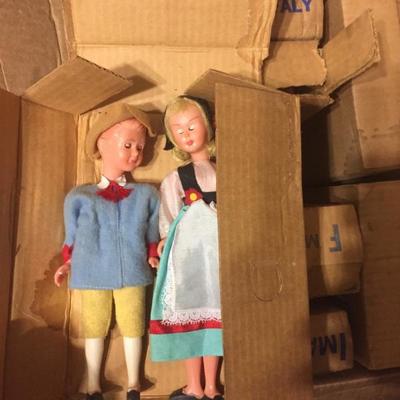 Dolls from around the world.  Mailed in 1968 and never opened until now