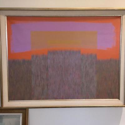 large modernist Jack Hagman painting