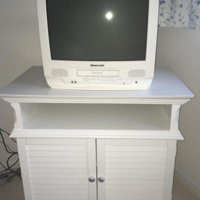 white TV stand